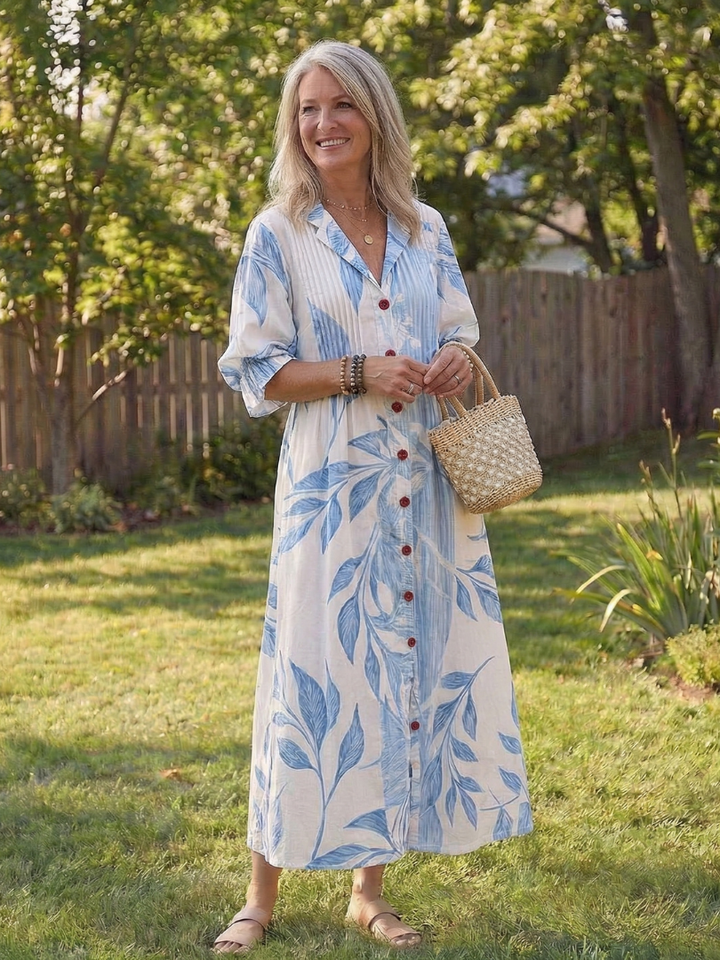 Virelle | Botanical Flow Maxi Dress