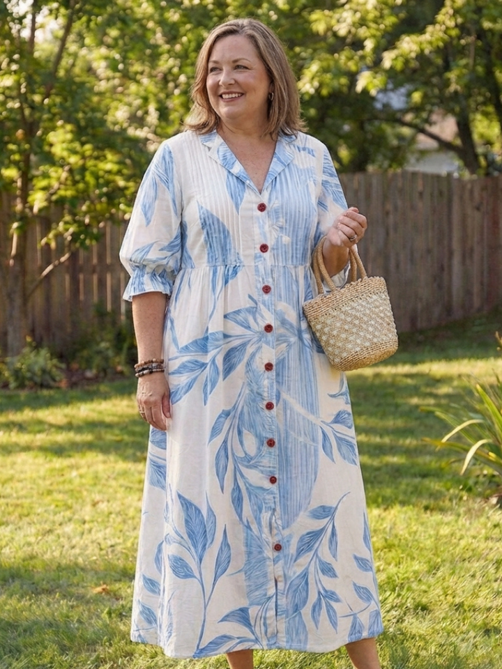 Virelle | Botanical Flow Maxi Dress